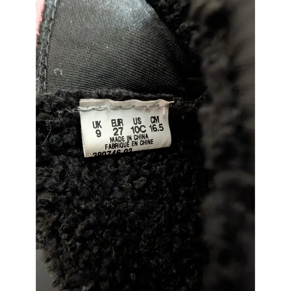 Puma Nieve WTR AC Black Snow Boots Faux Fur Lined Winter Shoes‎ Size Kids 10C
